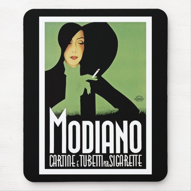 Modiano Cigarette Ad Mouse Pad (Front)