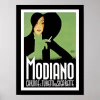 Modiano Cartine Tubetti Sigarette Poster CANVAS Print