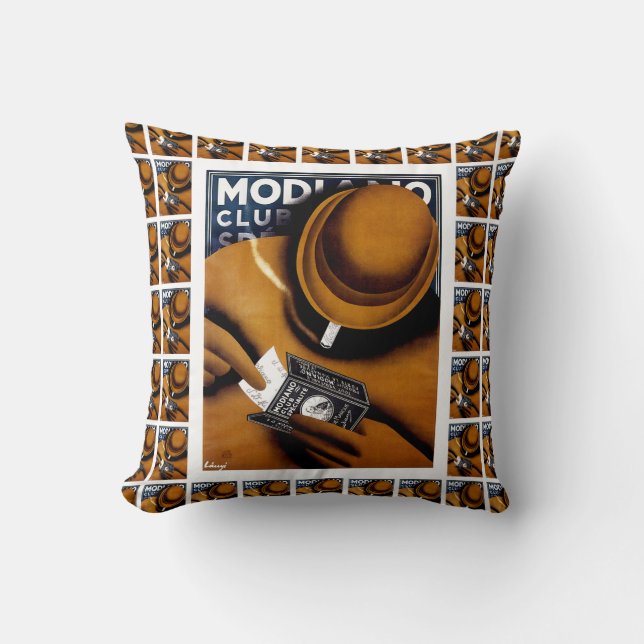 Modiano Cigarette Papers Throw Pillow (Front)