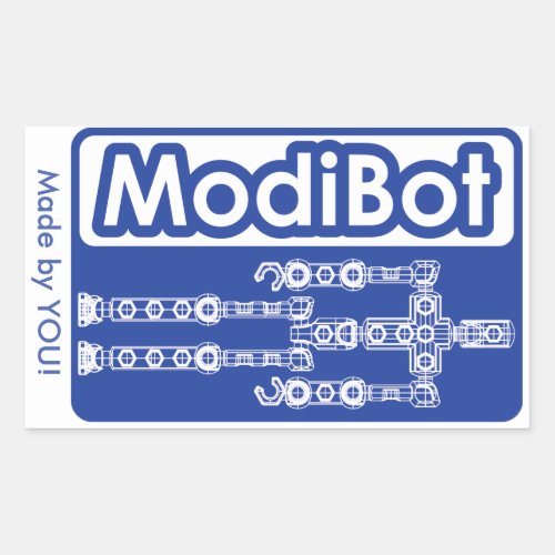ModiBot Build your own Action figure Stickers