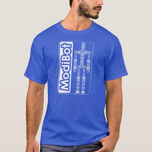 ModiBot 'Build your own' Action figure Tee (Front)