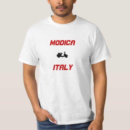 Modica Italy Scooter T_Shirt