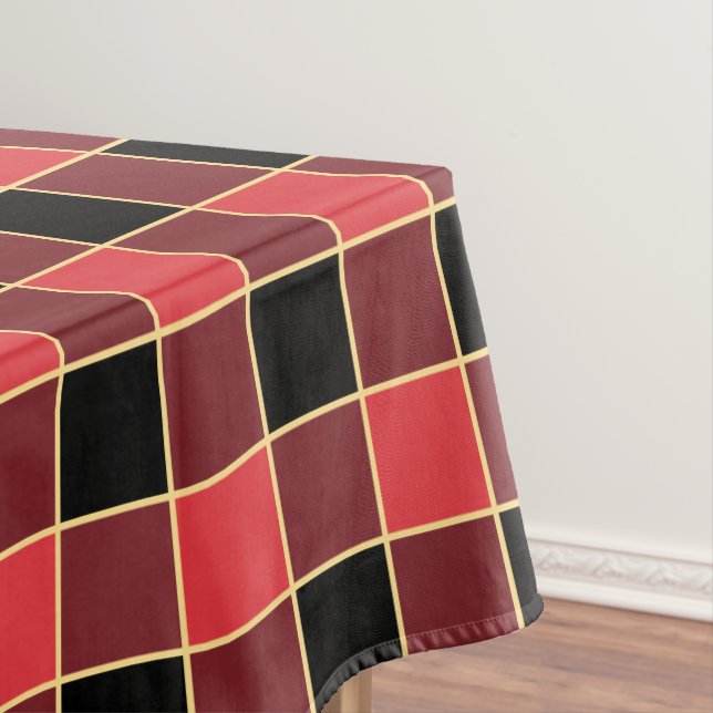 Modified Buffalo Check Pattern Custom Colors SVG Tablecloth (In Situ)
