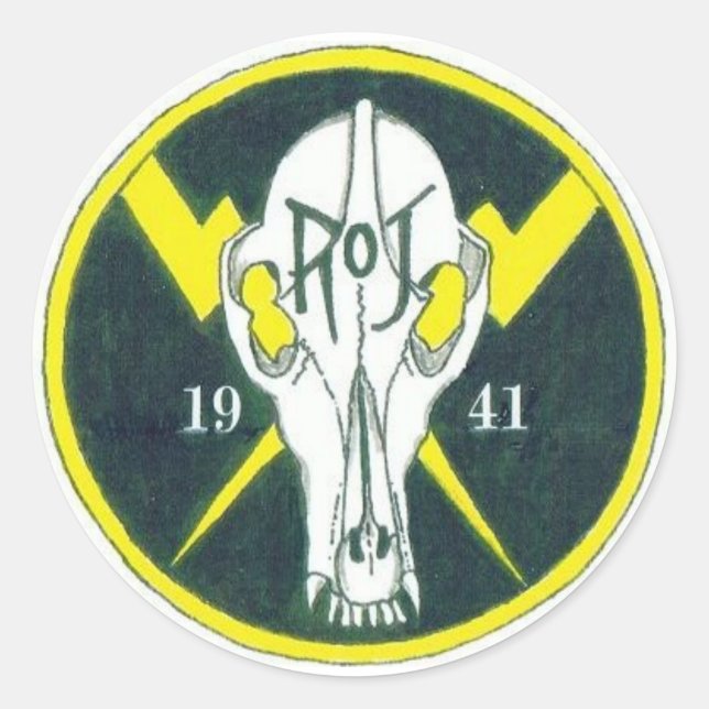 Modified ROJ Patch Classic Round Sticker (Front)