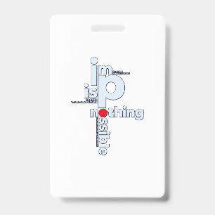 Modify Your Own Vertical Plastic Badge