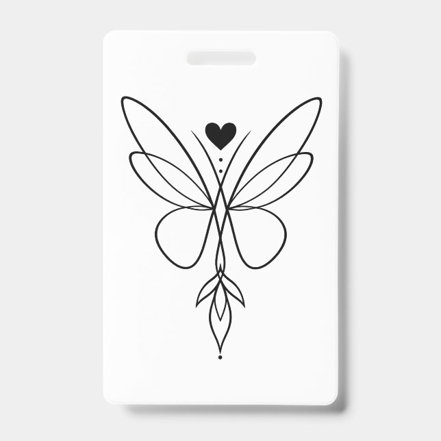 Modify Your Own Vertical Plastic Badge (Front)
