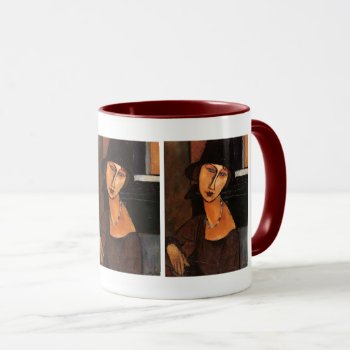 Modigliani - Jeanne Hebuterne W/hat And Necklace Mug by ForEverProud at Zazzle