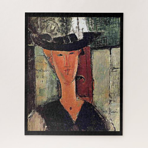 Modigliani _ Madame Pompadour portrait Jigsaw Puzzle