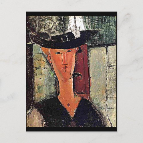 Modigliani _ Madame Pompadour portrait Postcard