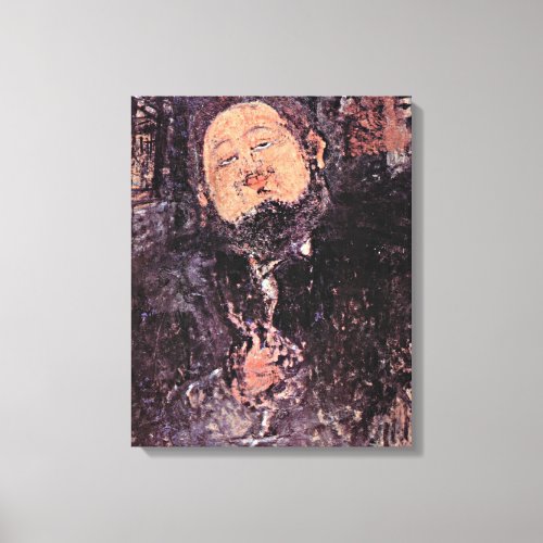 Modigliani _ Portrait of Diego Rivera Canvas Print