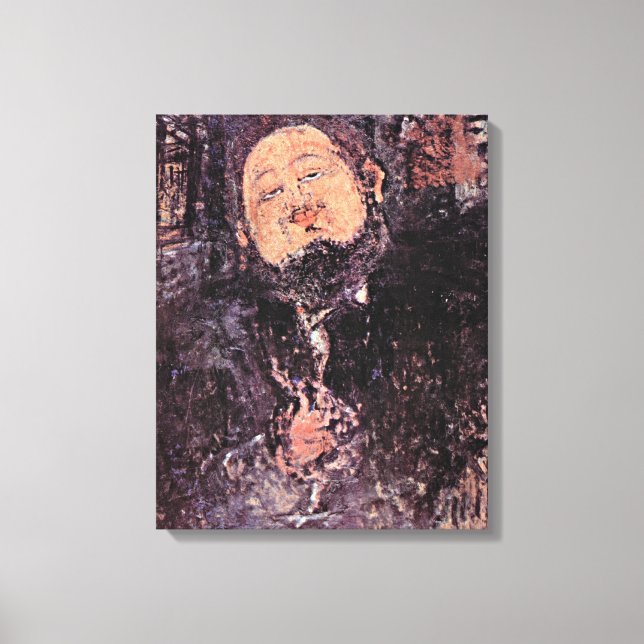 Modigliani - Portrait of Diego Rivera Canvas Print (Front)