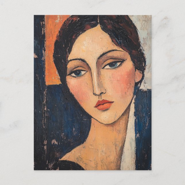 Modigliani Vintage Art Postcard (Front)