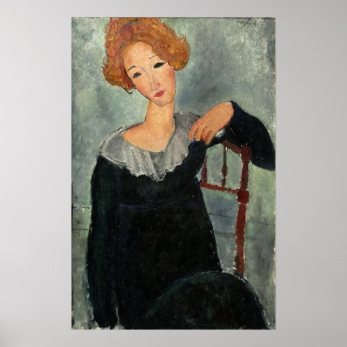 Modigliani _ Woman With Red Hair 1917 Poster