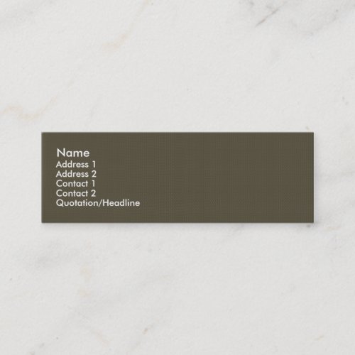 Modish brown leafs on retro purple background business card