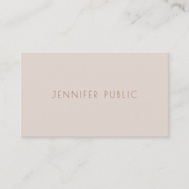 Modish Color Harmony Chic Template Professional Business Card (Front)