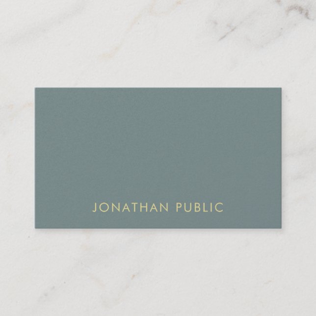 Modish Elegant Colors Professional Sleek Template Business Card (Front)