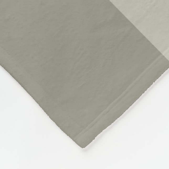 Modish Elegant Grey Green Color Harmony Trendy Fleece Blanket (Corner)