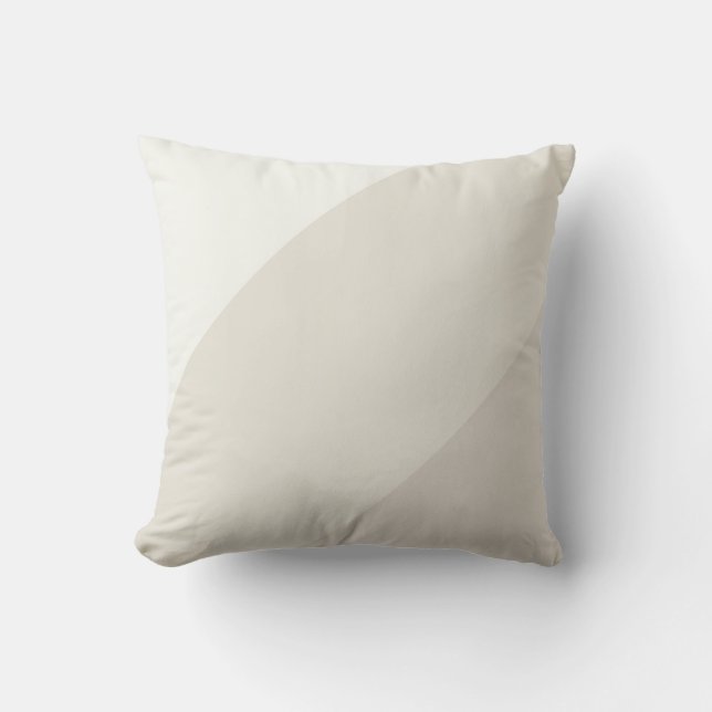 Modish Elegant Pastel Beige Color Harmony Template Throw Pillow (Front)