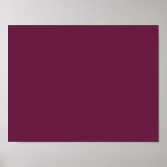 Modishly Masterful Maroon Color Poster (Front)