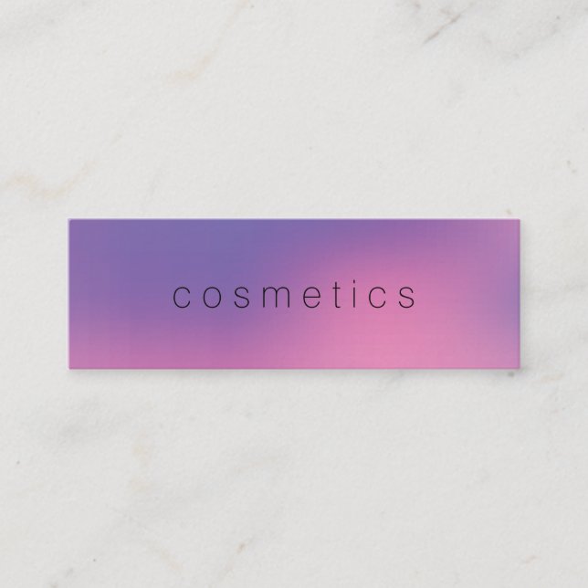 Modner Minimalist Blended Background Mini Business Card (Front)