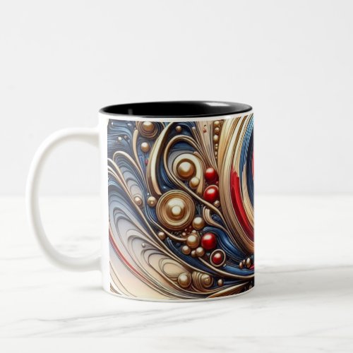 Modren Abstract Two_Tone Coffee Mug
