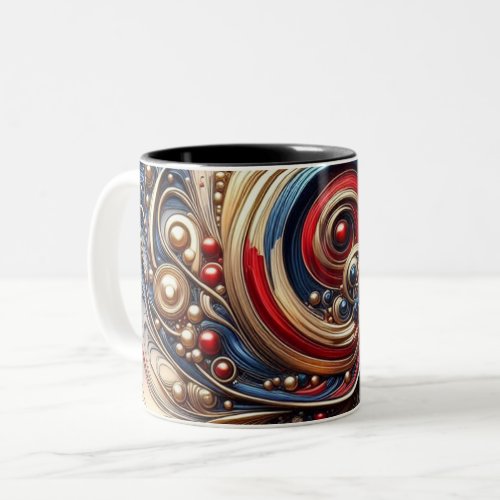 Modren Abstract Two_Tone Coffee Mug