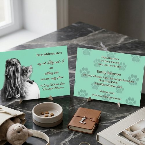 Modren Aesthetic Classy Minimal Trendy pet Lover Note Card