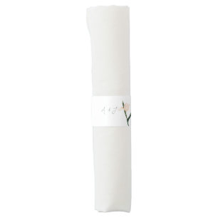 Modren blush pink floral napkin bands