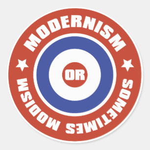 Mods Classic Round Sticker