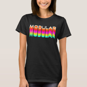 Modular 80s Retro Analog Synthwave Modular Synthe T-Shirt