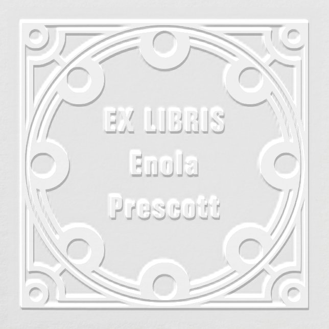 Modular Geometric Bookplate Embosser (Design)