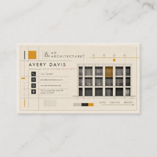 Modular Grid System Architect Business Card