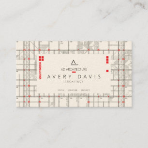 Modular Grid System Architect Business Card