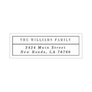 Modular Modern Custom Name Self-inking Stamp