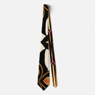 Modular Parquet Cherbourg Mosaic Pattern Neck Tie