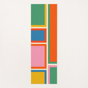 Modular Retro Modern Colorful Geometric Abstract Yoga Mat