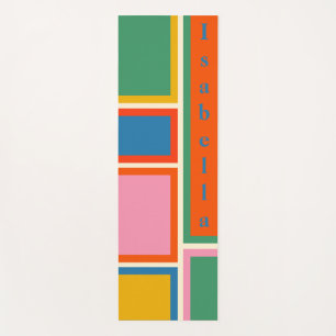 Modular Retro Modern Geometric Personalized Yoga M Yoga Mat