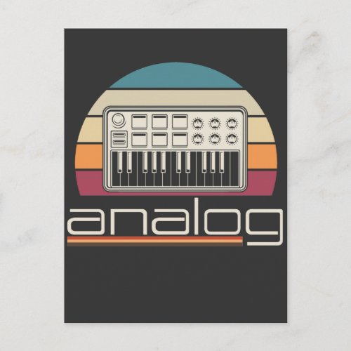 Modular Synthesizer Acid Analog Synth Musician Postcard