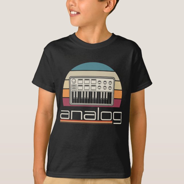 Modular Synthesizer Acid Analog Synth Musician T-Shirt (Front)