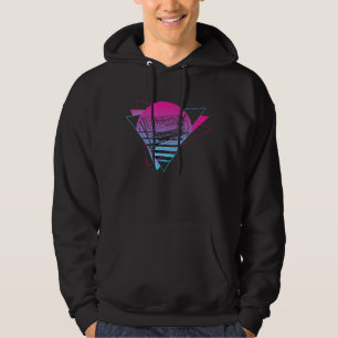 Modular Synthesizer Analog Vaporwave Techno Cat Hoodie