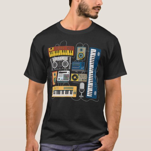 Modular Synthesizer Dj Mixer Synth  Vintage T_Shirt