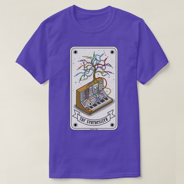 Modular Synthesizer Tarot Card 1  T-Shirt (Design Front)
