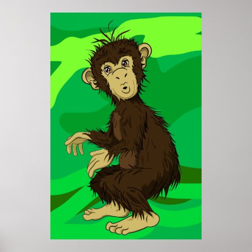 Moe Monkey Poster