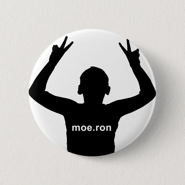 moe.ron pinback button (Front)