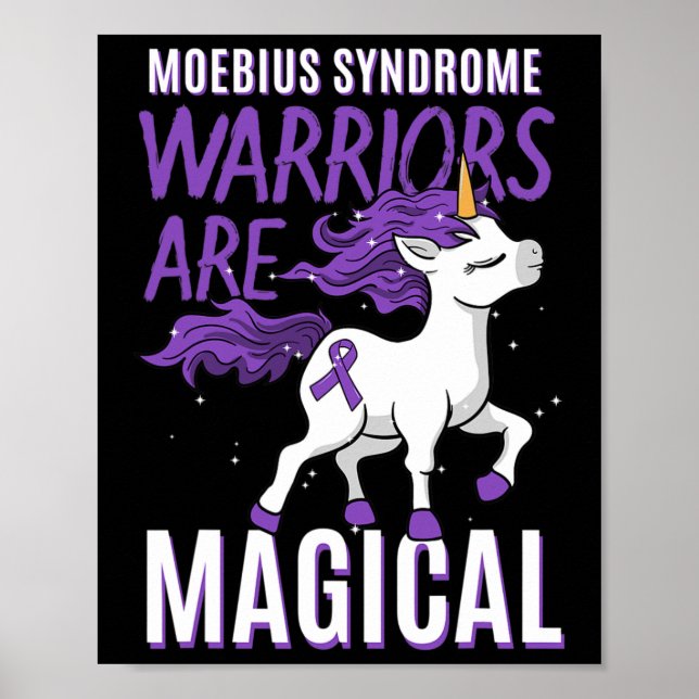 Moebius Syndrome Warrior Unicorn Mobius Facial Par Poster (Front)