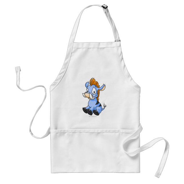 Moehog Blue Adult Apron (Front)