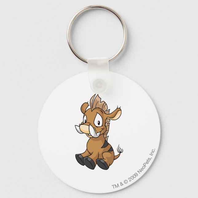 Moehog Brown Keychain (Front)