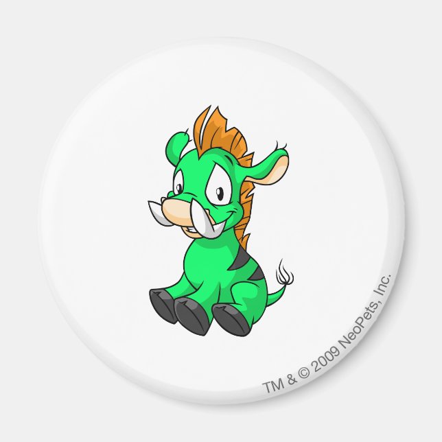 Moehog Green Magnet (Front)