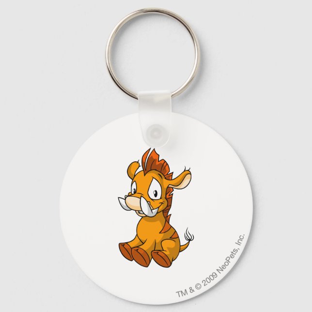 Moehog Orange Keychain (Front)