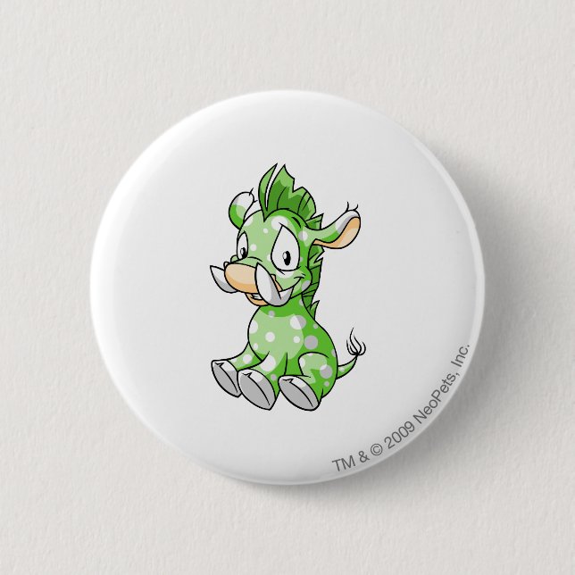 Moehog Speckled Pinback Button (Front)